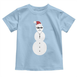 Funny Angry Snowman Baby Shirt Gangster Snowmen Rap Hip Hop TS10 Light Blue Print Your Wear