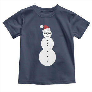 Funny Angry Snowman Baby Shirt Gangster Snowmen Rap Hip Hop TS10 Navy Print Your Wear