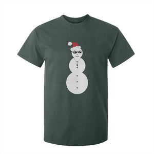 Funny Angry Snowman T Shirt For Kid Gangster Snowmen Rap Hip Hop TS10 Dark Forest Green Print Your Wear