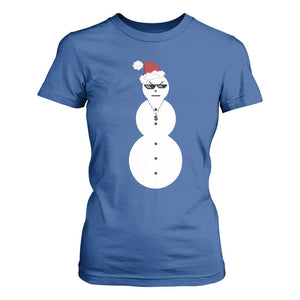 Funny Angry Snowman T Shirt For Women Gangster Snowmen Rap Hip Hop TS10 Royal Blue Print Your Wear