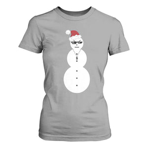 Funny Angry Snowman T Shirt For Women Gangster Snowmen Rap Hip Hop TS10 Sport Gray Print Your Wear