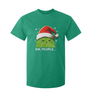 Christmas Cat T Shirt For Kid Ew People Meowy Kitten Lovers TS10 Irish Green Print Your Wear