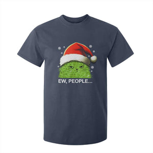 Christmas Cat T Shirt For Kid Ew People Meowy Kitten Lovers TS10 Navy Print Your Wear