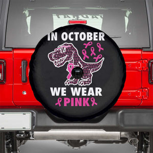 In October We Wear Pink Breast Cancer Awareness Toddler Kids Spare Tire Cover Pink Ribbon TS10 Black Print Your Wear