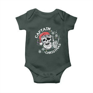 Pirate Christmas Baby Onesie Skull Skeleton Lights Pirates Caribbean Cruise TS10 Print Your Wear