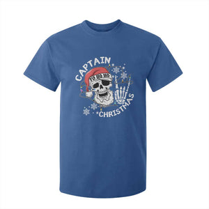 Pirate Christmas T Shirt For Kid Skull Skeleton Lights Pirates Caribbean Cruise TS10 Royal Blue Print Your Wear