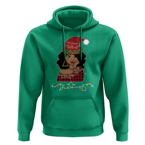 Black Santa African American Christmas Hoodie Sassy Afro Queen Black Woman TS10 Irish Green Print Your Wear