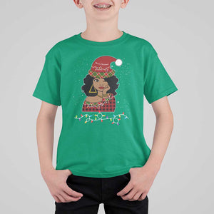 Black Santa African American Christmas T Shirt For Kid Sassy Afro Queen Black Woman TS10 Irish Green Print Your Wear
