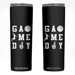 Game Day Basketball Skinny Tumbler Basketball Mom Sports Fan TS10 Black Print Your Wear