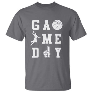 Game Day Basketball T Shirt Basketball Mom Sports Fan TS10 Charcoal Print Your Wear
