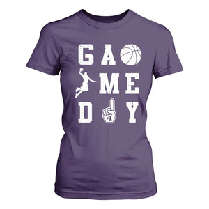 Game Day Basketball T Shirt For Women Basketball Mom Sports Fan TS10 Purple Print Your Wear