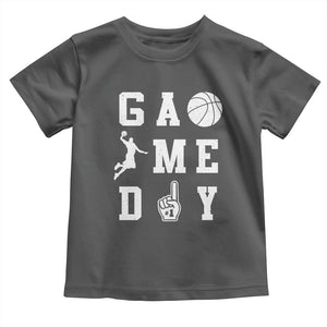 Game Day Basketball Toddler T Shirt Basketball Mom Sports Fan TS10 Dark Heather Print Your Wear