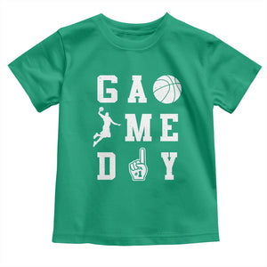 Game Day Basketball Toddler T Shirt Basketball Mom Sports Fan TS10 Irish Green Print Your Wear
