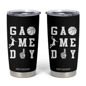 Game Day Basketball Tumbler Cup Basketball Mom Sports Fan TS10 Black Print Your Wear