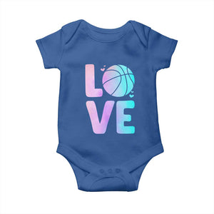 Basketball Lovers Baby Onesie Basketball Mom Sports Fan TS10 Royal Blue Print Your Wear