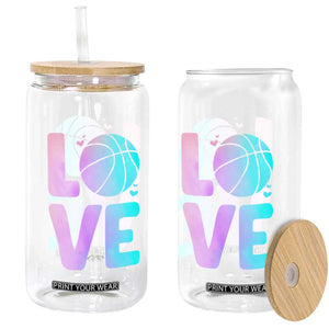 Basketball Lovers Glass Can Basketball Mom Sports Fan TS10 Print Your Wear