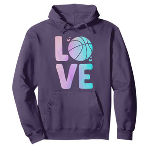 Basketball Lovers Hoodie Basketball Mom Sports Fan TS10 Purple Print Your Wear