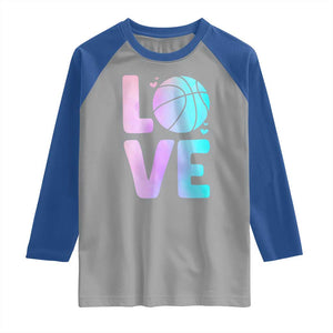 Basketball Lovers Raglan Shirt Basketball Mom Sports Fan TS10 Sport Gray Royal Print Your Wear