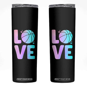 Basketball Lovers Skinny Tumbler Basketball Mom Sports Fan TS10 Black Print Your Wear