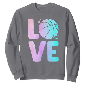 Basketball Lovers Sweatshirt Basketball Mom Sports Fan TS10 Charcoal Print Your Wear