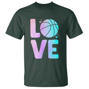 Basketball Lovers T Shirt Basketball Mom Sports Fan TS10 Dark Forest Green Print Your Wear