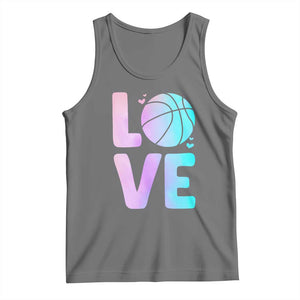 Basketball Lovers Tank Top Basketball Mom Sports Fan TS10 Black Heather Print Your Wear