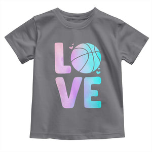 Basketball Lovers Toddler T Shirt Basketball Mom Sports Fan TS10 Charcoal Print Your Wear
