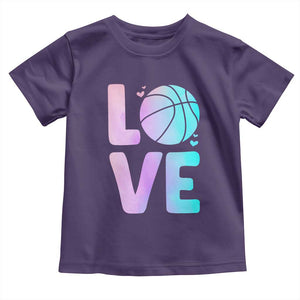 Basketball Lovers Toddler T Shirt Basketball Mom Sports Fan TS10 Purple Print Your Wear