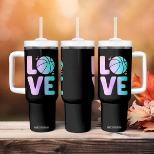 Basketball Lovers Tumbler With Handle Basketball Mom Sports Fan TS10 Print Your Wear