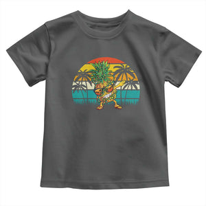 Dabbing Pineapple Christmas Tree Lights Baby Shirt Hawaiian Hawaii Tropical Xmas Men Gifts Sunglasses On TS10 Dark Heather Print Your Wear