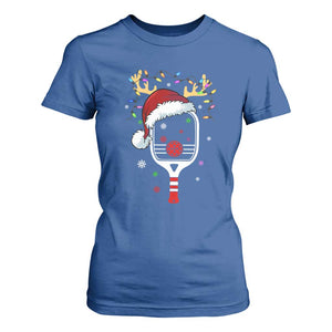 Pickleball Christmas T Shirt For Women Holiday Reindeer Player Gifts Sports Xmas TS10 Royal Blue Print Your Wear