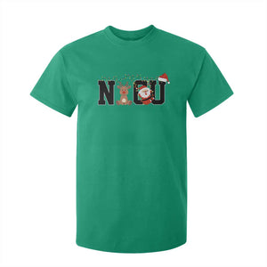 Christmas NICU Nurse T Shirt For Kid Cute Reindeer Student Xmas Gift TS10 Irish Green Print Your Wear