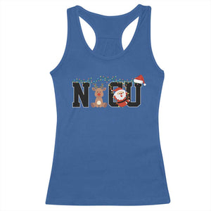 Christmas NICU Nurse Racerback Tank Top Cute Reindeer Student Xmas Gift TS10 Royal Blue Print Your Wear