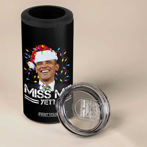 Funny Christmas Obama 4 in 1 Can Cooler Tumbler Funny Santa Xmas Light TS10 Print Your Wear
