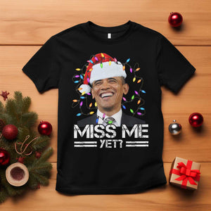 Funny Christmas Obama T Shirt Funny Santa Xmas Light TS10 Black Print Your Wear