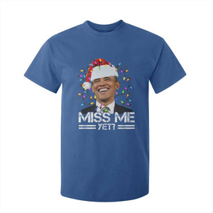 Funny Christmas Obama T Shirt For Kid Funny Santa Xmas Light TS10 Royal Blue Print Your Wear