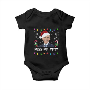 Funny Obama Ugly Xmas Baby Onesie Funny Santa Xmas Light TS10 Black Print Your Wear