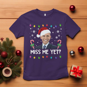 Funny Obama Ugly Xmas T Shirt Funny Santa Xmas Light TS10 Purple Print Your Wear