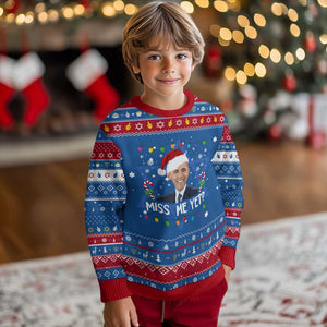 Funny Obama Ugly Xmas Hanukkah Ugly Sweater Funny Santa Xmas Light TS10 Blue Red Print Your Wear