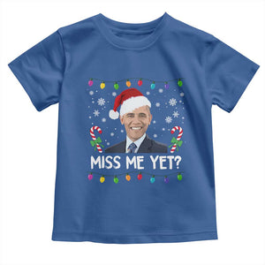 Funny Obama Ugly Xmas Toddler T Shirt Funny Santa Xmas Light TS10 Royal Blue Print Your Wear