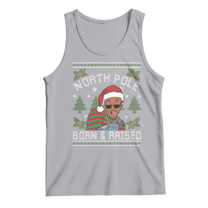 Funny Ugly Christmas Tank Top Fresh North Pole Born Raised Prince TS10 Athletic Heather Print Your Wear