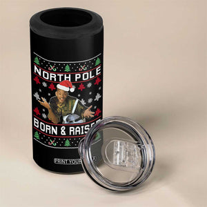 Funny Ugly Christmas 4 in 1 Can Cooler Tumbler Fresh North Pole Born and Raised Prince TS10 Print Your Wear