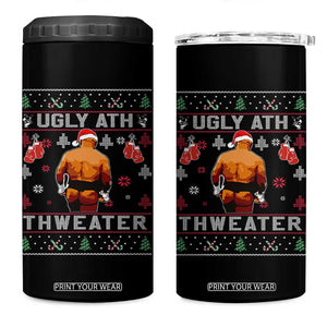 Funny Christmas 4 in 1 Can Cooler Tumbler Merry Chrithmith Ugly Ath Thweater Tyson TS10 One Size: 16 oz Black Print Your Wear