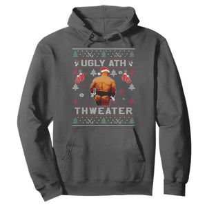 Funny Christmas Hoodie Merry Chrithmith Ugly Ath Thweater Tyson TS10 Dark Heather Print Your Wear