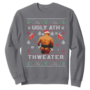 Funny Christmas Sweatshirt Merry Chrithmith Ugly Ath Thweater Tyson TS10 Charcoal Print Your Wear