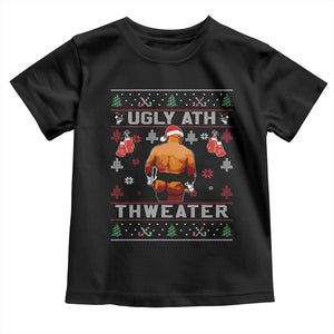 Funny Christmas Toddler T Shirt Merry Chrithmith Ugly Ath Thweater Tyson TS10 Black Print Your Wear
