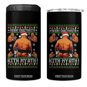 Merry Chrithmith Kith My Ath Funny Ugly Christmas 4 in 1 Can Cooler Tumbler TS10 One Size: 16 oz Black Print Your Wear