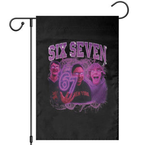 Funny Six Seven 6 7 Meme Garden Flag The Mason 67 Kid Bootleg Gen Alpha Slang TS10 Black Print Your Wear