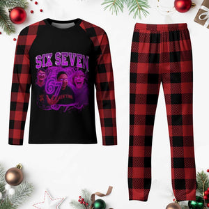 Funny Six Seven 6 7 Meme Plaid Pajama Set The Mason 67 Kid Bootleg Gen Alpha Slang TS10 Buffalo Plaid Print Your Wear