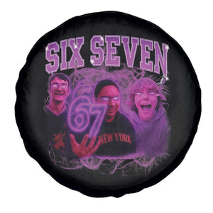 Funny Six Seven 6 7 Meme Spare Tire Cover The Mason 67 Kid Bootleg Gen Alpha Slang TS10 Print Your Wear